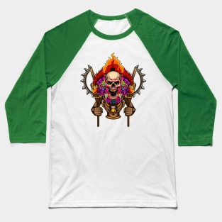 Tiki Mask 8.5 Baseball T-Shirt